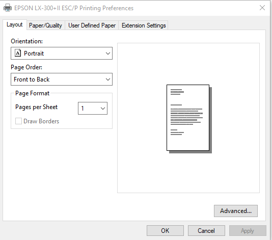 Epson LX300 Langkah 4